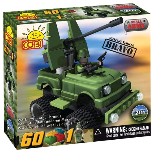 Small Army - 60 Piece Bravo Military Vehicle Construction Set - Ozzie Collectables
