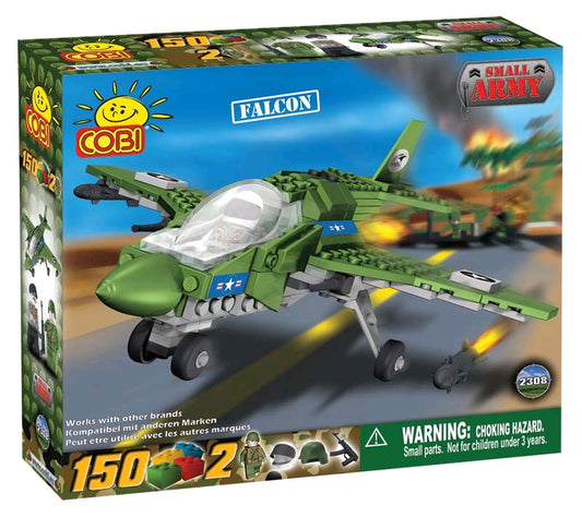 Small Army - 150 Piece Falcon Plane Military Aircraft Construction Set - Ozzie Collectables