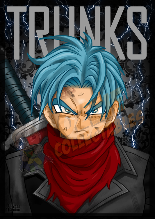 Dragon Ball Z - Trunks - Rose Demon Art Print Poster