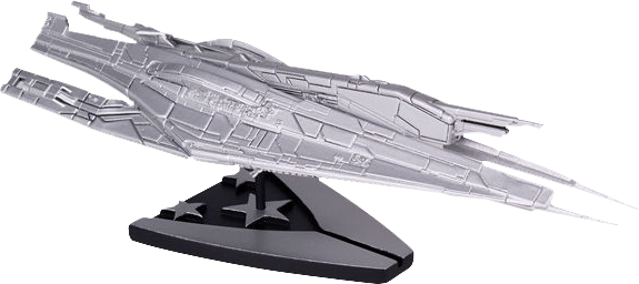 Mass Effect - Alliance Cruiser Ship (Silver Plated) - Ozzie Collectables
