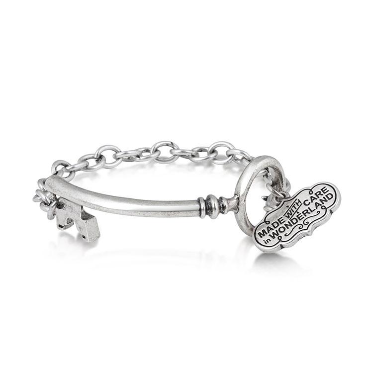 Alice in Wonderland Key Bracelet - Silver