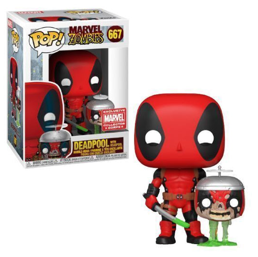 Marvel Zombies - Deadpool with Headpool Marvel Collector Corps Pop! Vinyl #667