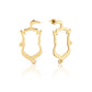 Genie Outline Earrings - Gold