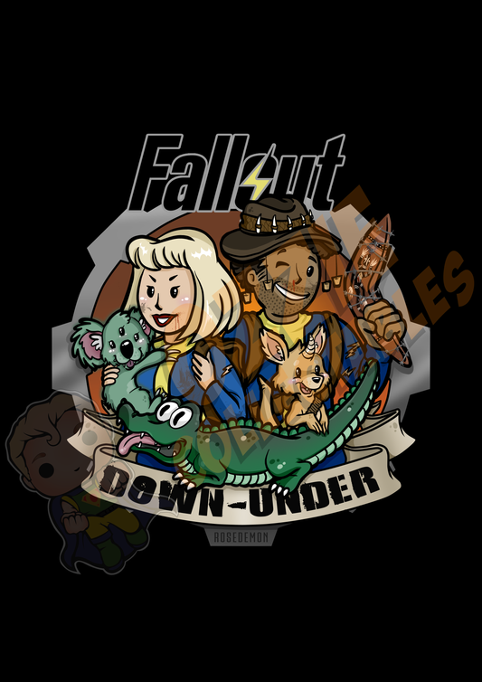 Fallout - Down Under - Rose Demon Art Print Poster