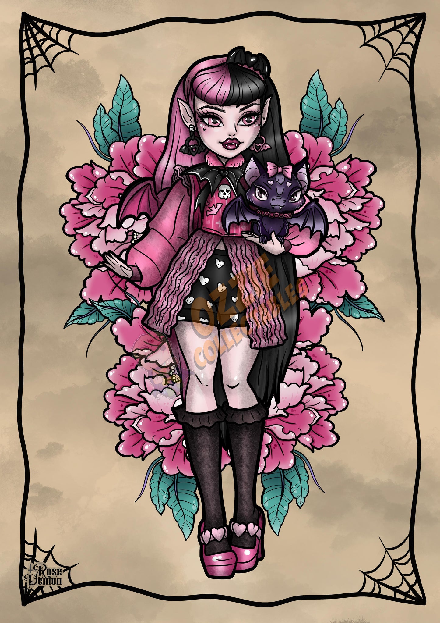 Draculaura Fan Art print by Rose Demon - RoseDemon Art Print Poster