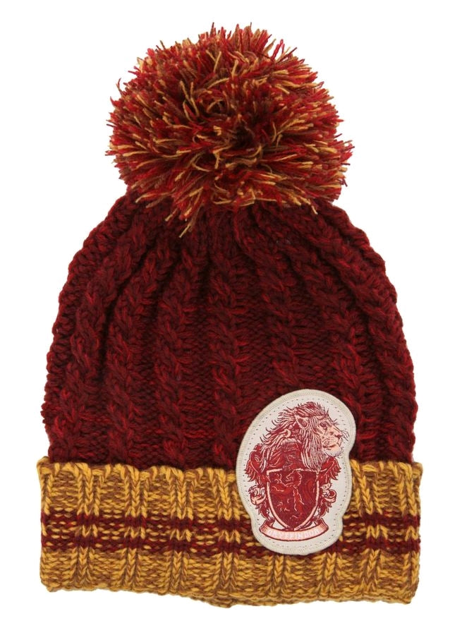Harry Potter - Gryffindor Heathered Pom Beanie - Ozzie Collectables