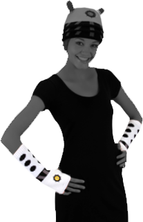 Doctor Who - Dalek Arm Warmers (White) - Ozzie Collectables