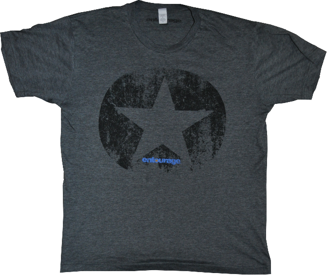 Entourage - Star Charcoal Blend Male T-Shirt XL - Ozzie Collectables