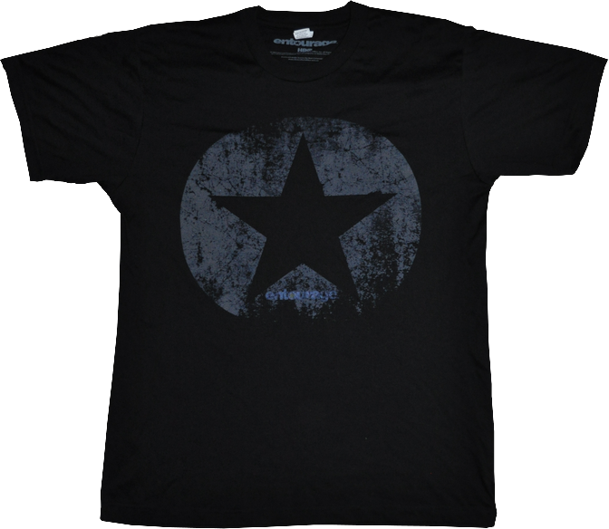Entourage - Star Black Blend Male T-Shirt M - Ozzie Collectables