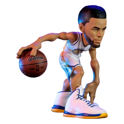 NBA - Steph Curry (Warriors - White Uniform) Limited Edition 12" Vinyl Figure
