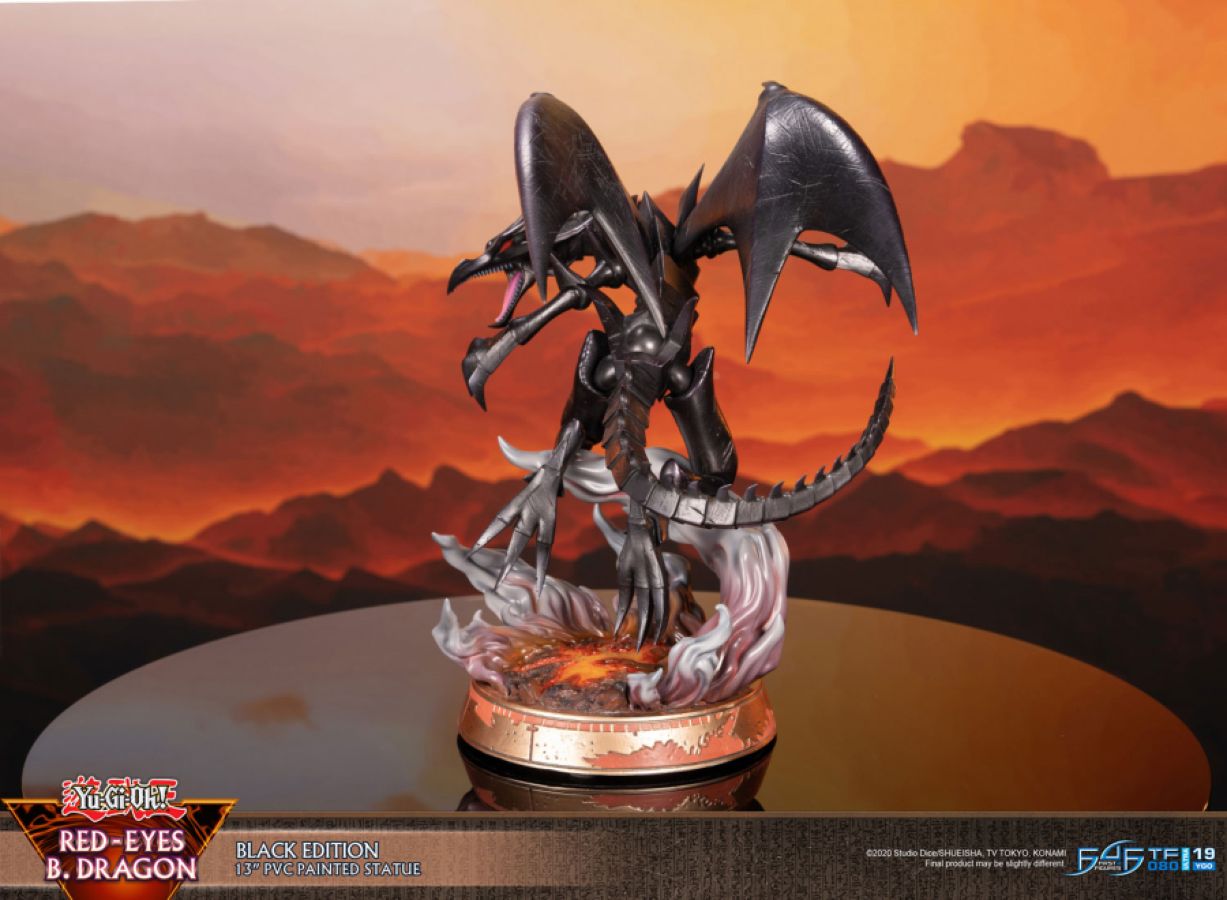 Yu-Gi-Oh! - Red Eyes Black Dragon (Black Edition) PVC Statue