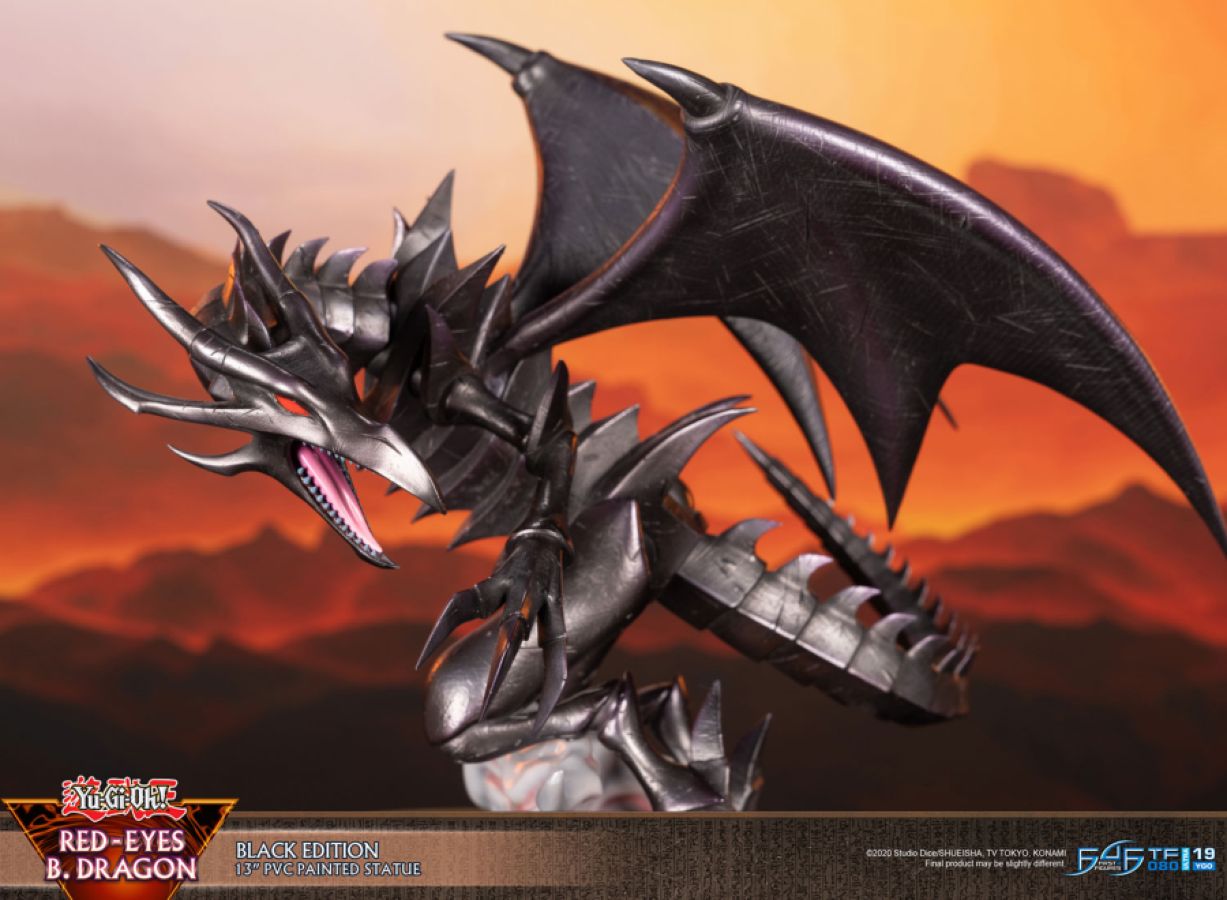 Yu-Gi-Oh! - Red Eyes Black Dragon (Black Edition) PVC Statue
