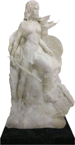 Wonder Woman - Wonder Woman 14" Marble Finish Fine Art Statue - Ozzie Collectables