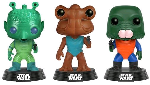 Star Wars - Cantina Greedo / Hammerhead / Walrus Man US Exclusive Pop! Vinyl 3-Pack - Ozzie Collectables