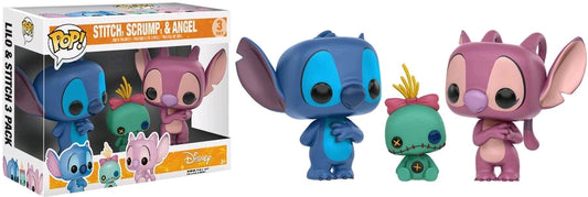 Lilo & Stitch - Stitch, Scrump & Angel US Exclusive Pop! Vinyl 3-Pack