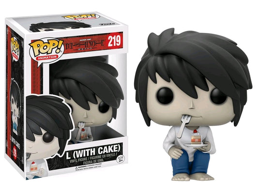 Death Note - L (with Cake) US Exclusive Pop! Vinyl - Ozzie Collectables