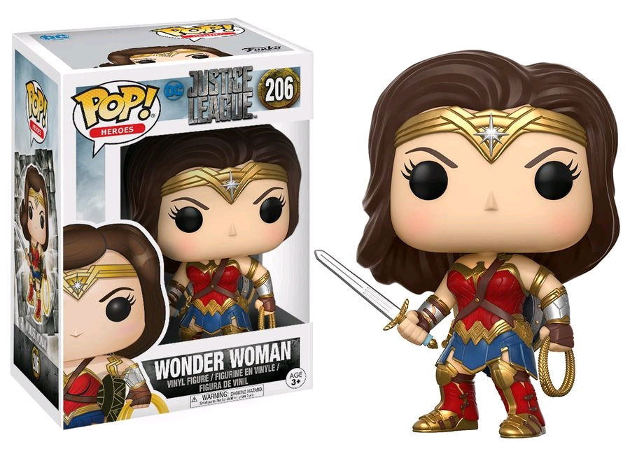 Justice League Movie - Wonder Woman Pop! Vinyl - Ozzie Collectables