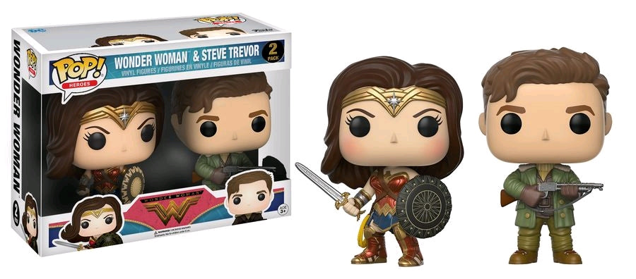 Wonder Woman Movie - Wonder Woman & Steve Trevor US Exclusive Pop! Vinyl 2-pack - Ozzie Collectables