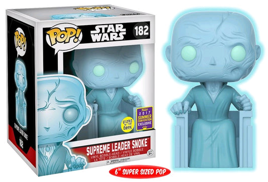 Supreme Leader Snoke Glow in the Dark 6 inch - Star Wars POP! Vinyl 2017 San Diego Summer Convention Exclusive - Ozzie Collectables