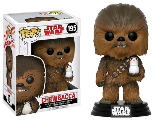 Star Wars - Chewbacca with Porg Episode VIII US Exclusive Pop! Vinyl - Ozzie Collectables