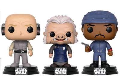 Star Wars - Lobot, Ugnaught, Bespin Guard US Exclusive Pop! Vinyl 3-Pack - Ozzie Collectables