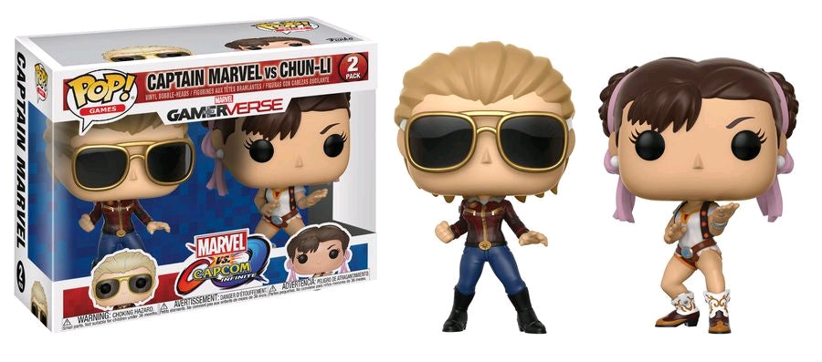 Marvel vs Capcom: Infinite - Captain Marvel vs Chun-Li Pop! Vinyl 2-pack - Ozzie Collectables