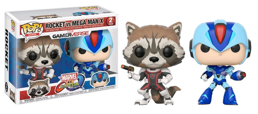 Marvel vs Capcom: Infinite - Rocket vs Mega Man X Pop! Vinyl 2-pack - Ozzie Collectables