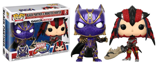 Marvel vs Capcom: Infinite - Black Panther & Monster Hunter Pop! Vinyl 2-pack - Ozzie Collectables