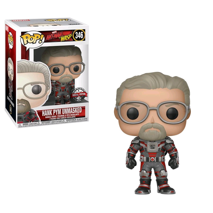 Ant-Man and the Wasp - Hank Pym Unmasked US Exclusive Pop! Vinyl - Ozzie Collectables