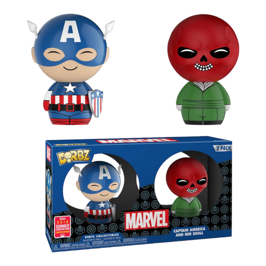 Marvel Comics - Captain America & Red Skull SDCC 2018 US Exclusive Dorbz 2-pack