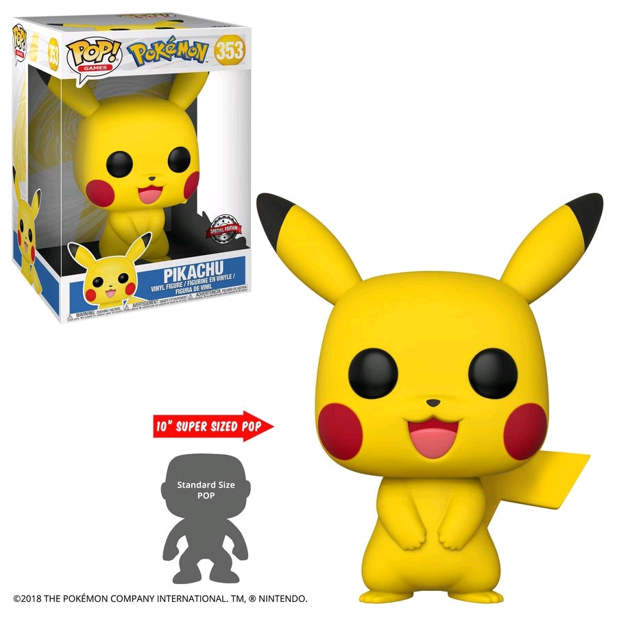 Pokemon - Pikachu US Exclusive 10" Pop! Vinyl - Ozzie Collectables