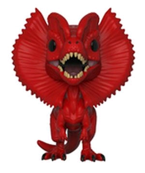 Jurassic Park - Dilophosaurus Red US Exclusive Pop! Vinyl - Ozzie Collectables