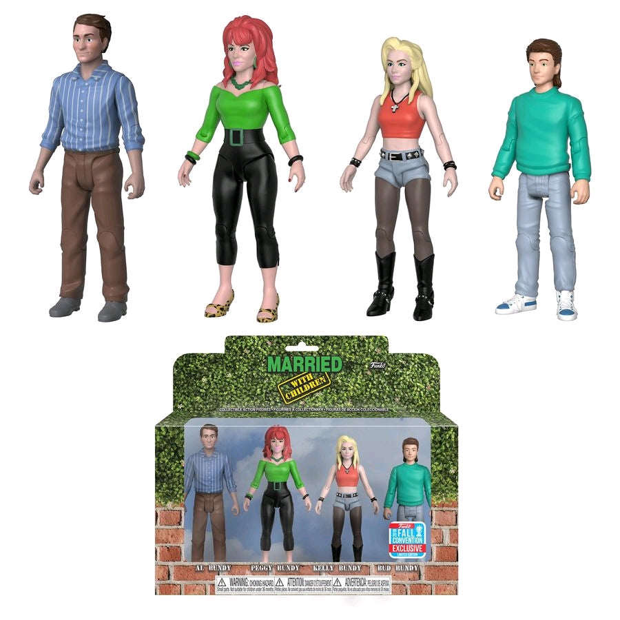 Married with Children - Peggy, Al, Kelly, and Bud Bundy Action Figure 4-pack 2018 New York Fall Convention Exclusive - Ozzie Collectables