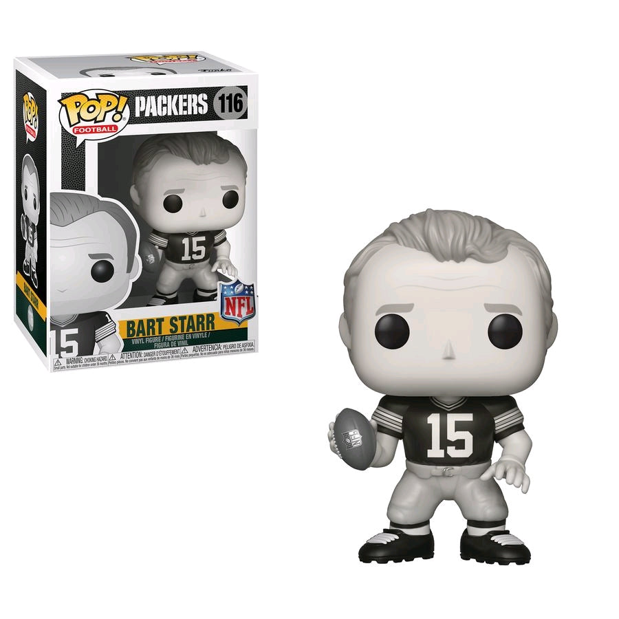 NFL: Legends - Bart Starr Black & White Pop! Vinyl - Ozzie Collectables