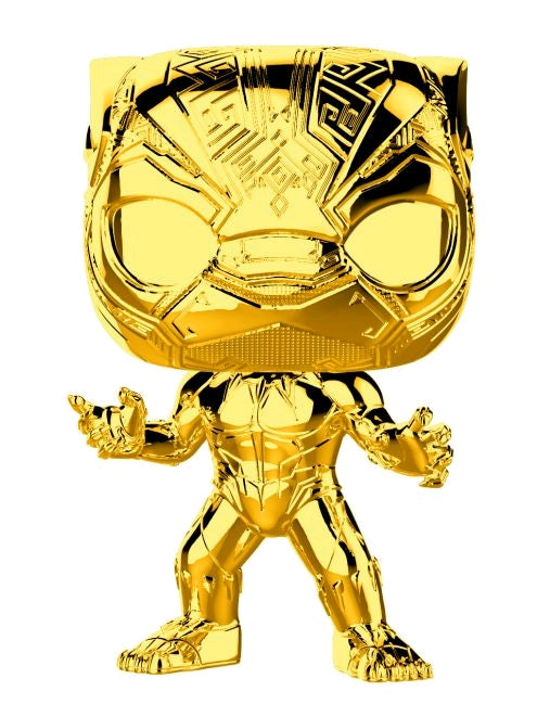 Marvel Studios 10th Anniversary - Black Panther Gold Chrome Pop! Vinyl - Ozzie Collectables