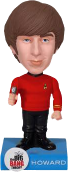 The Big Bang Theory - Howard Star Trek Wacky Wobbler - Ozzie Collectables