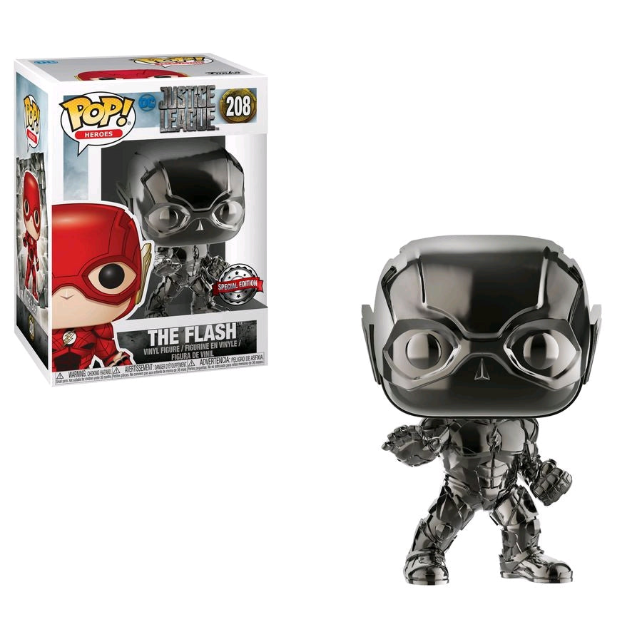 Justice League Movie - Flash (Hematite) Chrome Pop! Vinyl - Ozzie Collectables