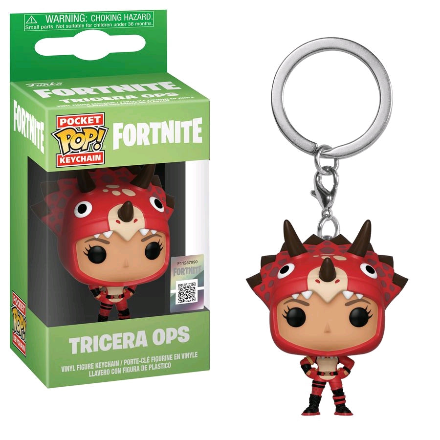 Fortnite - Tricera Ops Pocket Pop! Keychain - Ozzie Collectables
