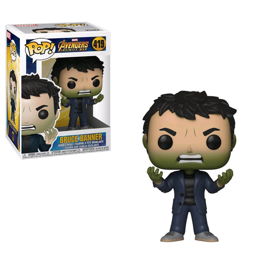 Avengers 3: Infinity War - Bruce Banner with Hulk Head Pop! Vinyl - Ozzie Collectables