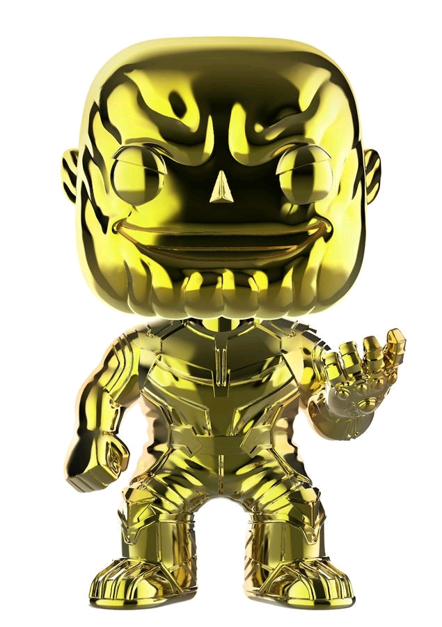Avengers 3: Infinity War - Thanos Yellow Chrome US Exclusive Pop! Vinyl - Ozzie Collectables