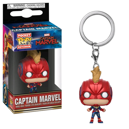 Captain Marvel - Captain Marvel Masked Pop! Keychain - Ozzie Collectables