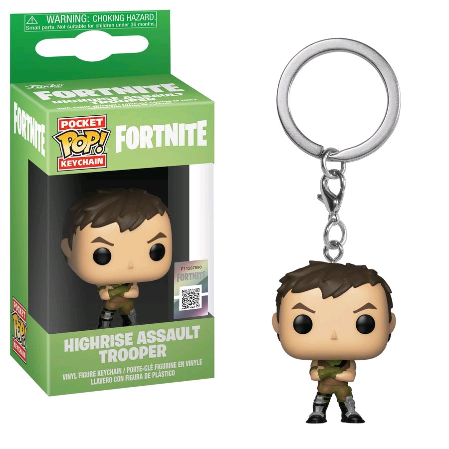 Fortnite - Highrise Assault Trooper Pocket Pop! Keychain - Ozzie Collectables