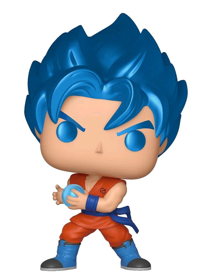 Dragon Ball Z - SSGSS Goku with Kamehameha Metallic US Exclusive Pop! Vinyl - Ozzie Collectables