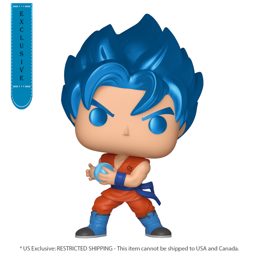 Dragon Ball Z - SSGSS Goku with Kamehameha Metallic US Exclusive Pop! Vinyl