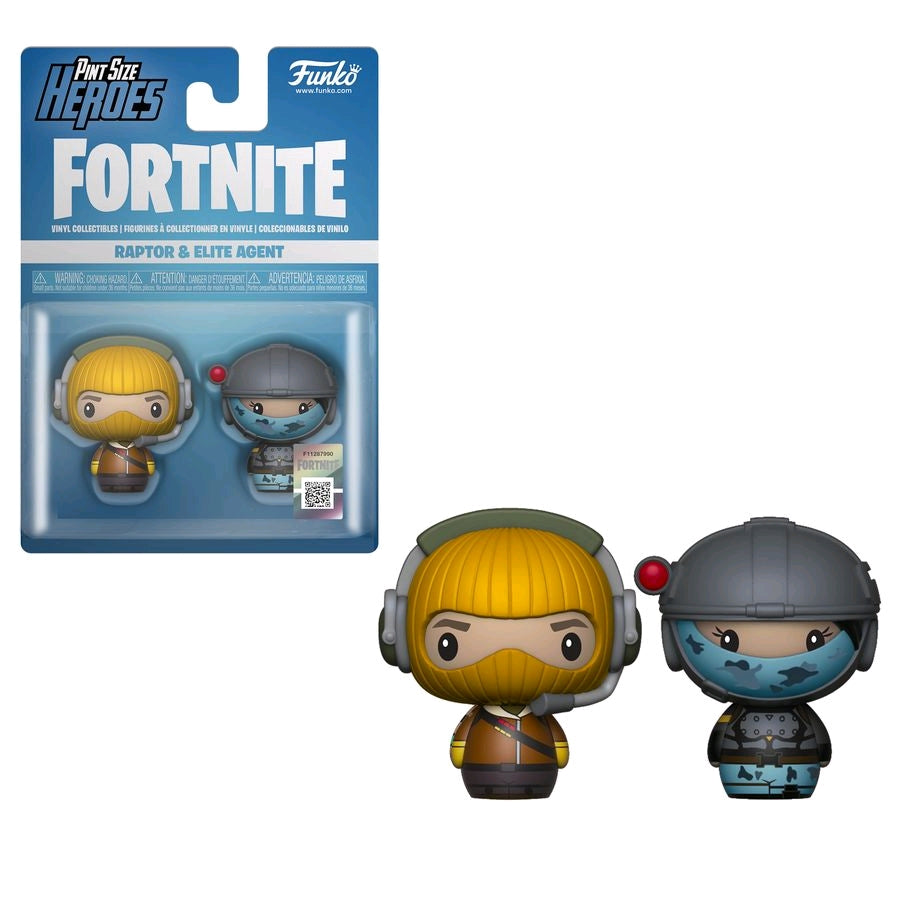 Fortnite - Raptor & Elite Agent Pint Size Hero 2-pack - Ozzie Collectables