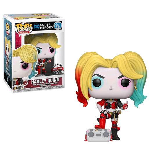 Batman - Harley Quinn with Boombox Rebirth US Exclusive Pop! Vinyl - Ozzie Collectables