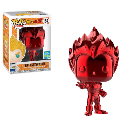 Dragon Ball Z - Super Saiyan Vegeta Red Chrome SDCC 2019 Exclusive Pop! Vinyl - Ozzie Collectables