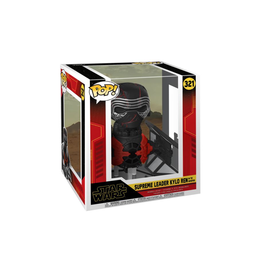 Star Wars - Kylo Ren Supreme Leader in TIE Whisper Episode IX Rise of Skywalker Pop! Deluxe - Ozzie Collectables