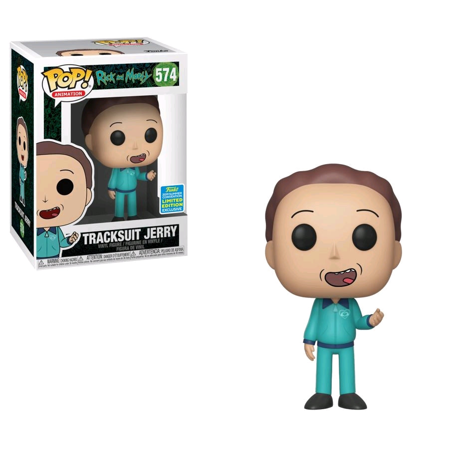 Rick and Morty - Jerry in Track Suit SDCC 2019 US Exclusive Pop! Vinyl - Ozzie Collectables