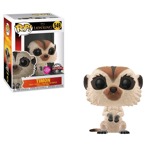 Lion King (2019) - Timon Flocked US Exclusive Pop! Vinyl - Ozzie Collectables